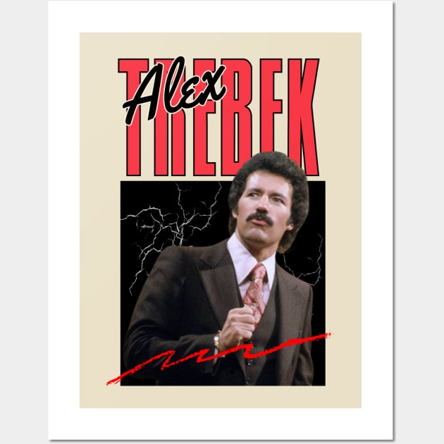 Alex trebek/// retro for fans Wall Art by DetikWaktu